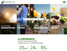 Tablet Screenshot of caux-loc-services.fr